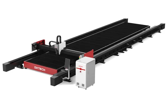 büyük formatlı fiber lazer kesim makinesi dxtech