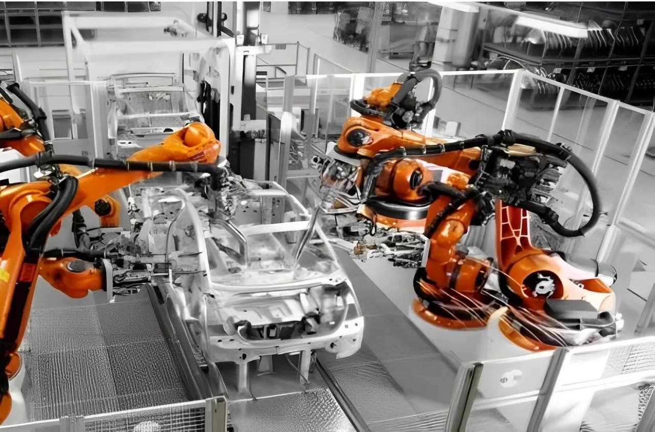 dxtech laser welding robot use