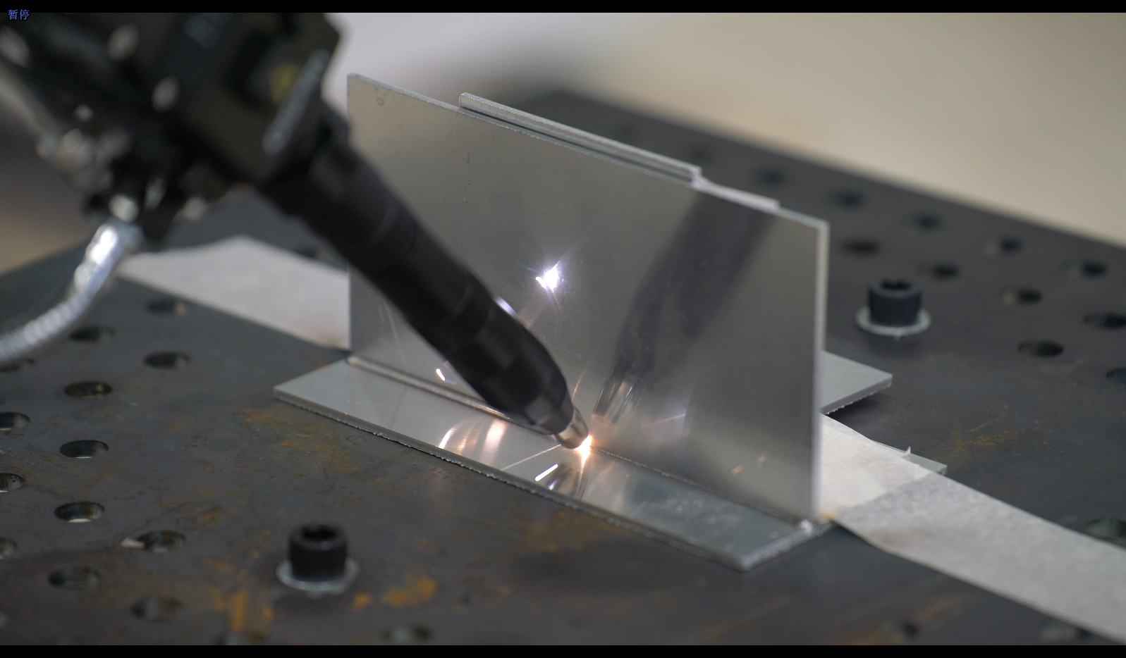 dxtech laser welding robot welding sample