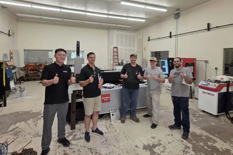 dxtech laser cutting machine after-sales service in usa