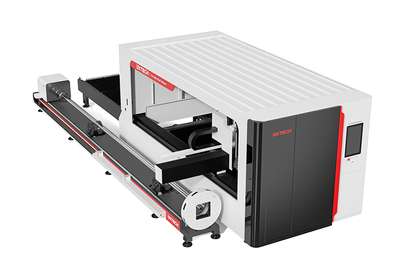 yari kapali sac ve boru lazer kesim makinesi