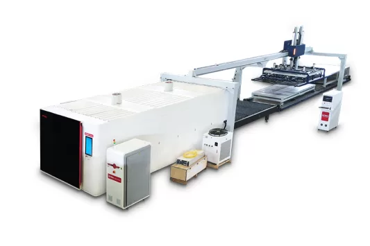 otomatik yukleme sistemli 12 KW fiber lazer kesim makinesi