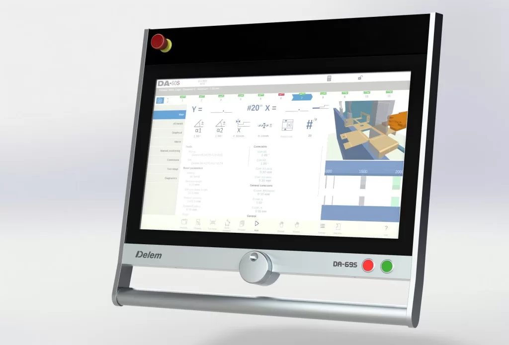 da-69s control system of robotic press brake